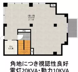 中野駅 徒歩2分 2F〜3F スケルトン物件 【重飲食可】