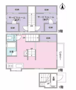 ■代々木八幡駅 徒歩1分 1F〜3F 現況:その他 その他居抜きなど物件 【飲食不可、使用時間9-22時】外観