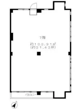 ■恵比寿駅 徒歩3分 7F スケルトン物件 【飲食不可】