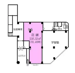 ■センター南駅 徒歩1分 1F スケルトン物件 【飲食不可】外観
