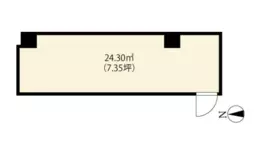 ■白金高輪駅 徒歩6分 1F スケルトン物件 【軽飲食可】
