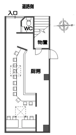 心斎橋駅 徒歩5分 1階路面店 ラーメン 飲食居抜き物件 【煙多い飲食不可】外観