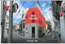 中目黒駅 徒歩5分 2F スケルトン物件 【飲食相談】外観