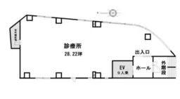 ■保谷駅 徒歩2分 2F スケルトン物件 【クリニックのみ】外観