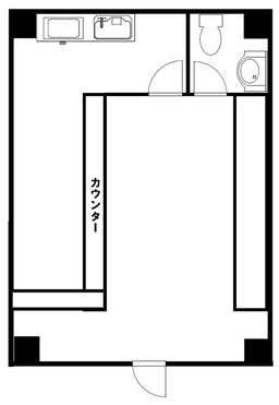 アザレア通り至近、内装状態良好なBAR居抜き路面店！外観