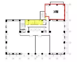 ■新宿三丁目駅 徒歩2分 3F 現況:事務所仕様物件 【飲食不可、エントランス全日7:50~20:50（24h出入可）】