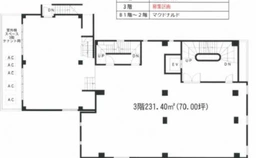 吉祥寺サンロード 3階 大型店舗！飲食店可能！営業時間制限あり（8時から26時）
