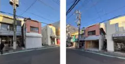 柴崎駅 徒歩2分 1F〜2F スケルトン物件 【飲食可】