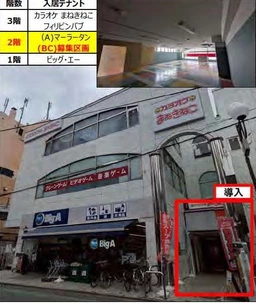 上尾駅 徒歩2分 2F 現況:娯楽施設・レジャー施設 その他居抜きなど物件 【重飲食可】元ゲームセンター外観
