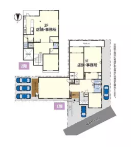 ■東山田駅 徒歩8分 1F〜2F 前テナント：地域活動支援センター 【軽飲食可】