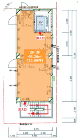 ■表参道駅 徒歩5分 2F スケルトン物件 【飲食可】
