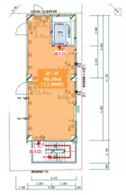 ■表参道駅 徒歩5分 3F スケルトン物件 【飲食不可】