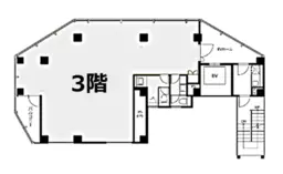 ■汐留駅 徒歩3分 3F 現況:事務所仕様物件 【飲食不可】