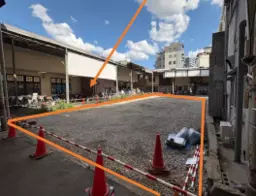 九条駅 徒歩4分 2026年8月竣工予定 平屋建て店舗 C区画 スケルトン物件【重飲食可】