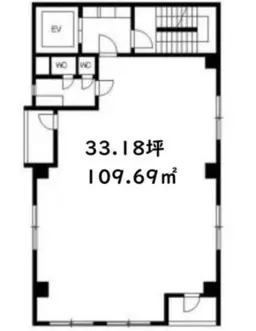 ■竹橋駅 徒歩3分 2F 現況:事務所仕様物件 【サービス店舗相談可、飲食・民泊不可】