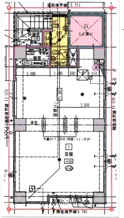 亀戸駅 徒歩7分 1F スケルトン物件　※2F募集あり 【軽飲食可。重飲食はご相談ください。】