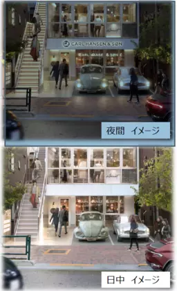 阿波座駅 徒歩3分 1F〜2F スケルトン物件 【計画地】外観