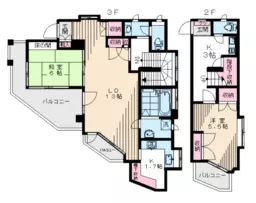 ■鷺ノ宮駅 徒歩5分 2F〜3F 現況:住居仕様物件 【飲食不可】