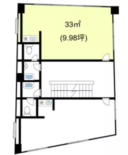 ■品川駅 徒歩4分 2F 現況:事務所仕様物件 【飲食不可】
