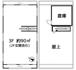 ■代々木公園駅 徒歩8分 3F 現況渡し物件 【飲食可(スペイン料理とビストロは不可)】