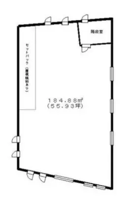 ■八広駅 徒歩10分 2F スケルトン物件 【飲食相談】