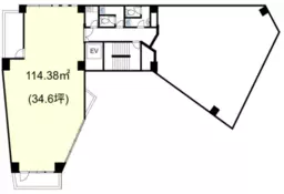 ■神田駅 徒歩1分 3F 現況:事務所仕様物件 【予約制店舗可、飲食・レンタルスペース・民泊不可】外観