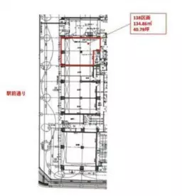 三田駅 徒歩2分 2027年5月竣工予定 1F〈138区画〉スケルトン物件 【飲食可】外観