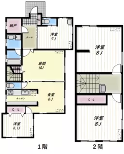 ■竹ノ塚駅 徒歩3分 1F〜2F 現況:住居仕様物件 【飲食可】外観