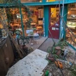カフェ居抜店舗です　庭つき100坪店舗外観