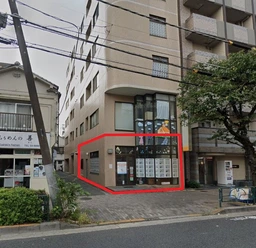 菊川駅 徒歩2分／新大橋通り沿い／前面ガラス張り・側面トレンディなガラスブロック／事務所仕様物件【軽飲食程度相談】