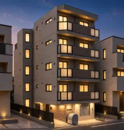 【業種相談】新築ＲＣマンション1階部分　エステサロン、ネイルサロン、整体、事務所利用にオススメ外観