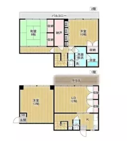 ■東新宿駅 徒歩6分 1F〜2F 現況:住居仕様物件 【飲食不可】