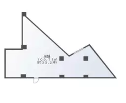 ■武蔵新城駅 徒歩1分 2F スケルトン物件 【飲食可】外観