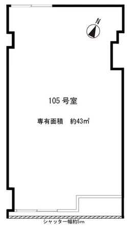駅前通り！1階路面！スケルトン渡し外観