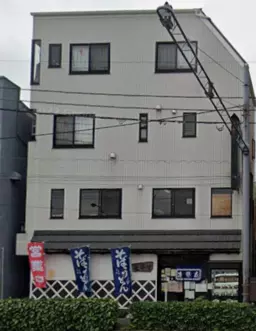 上野毛駅 徒歩1分◆『環八』沿いの路面店◆51年続いた蕎麦店跡◆2階客席用ダムウエーターあり◆重飲食要相談◆外観