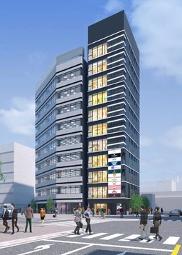 ★貸主からの直接依頼情報★新小岩駅南口徒歩２分／2028年5月竣工／駅前広場から視認性良好／大型看板掲出可／２階33坪