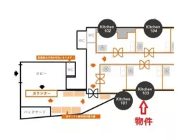 ■新宿三丁目駅 徒歩3分 1F 設備付きゴーストキッチン【デリバリー、テイクアウト専用の厨房施設】外観