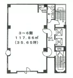 ■新橋駅 徒歩3分 5F 現況:事務所仕様物件 【サービス店舗可（重飲食不可）】外観