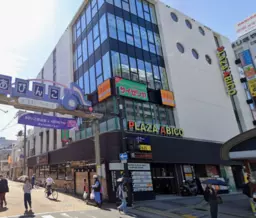 あびこ駅 徒歩1分 駅前ビル 1F角区画 【飲食可】外観
