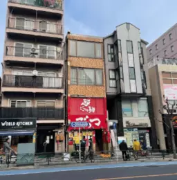 新小岩駅 徒歩4分 2F スケルトン物件 【重飲食可】駅近！平和橋通りに面する視認性◎の重飲食可能な希少物件！FR３カ月