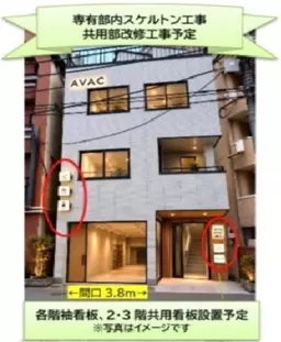 ■恵比寿駅 徒歩9分 1F〜3F スケルトン物件 【飲食可、民泊相談可】