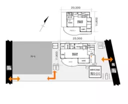 ■上福岡駅 徒歩45分 1F〜2F 現況：介護施設居抜き物件 【業種相談】