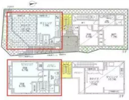 ■新中野駅 徒歩7分 1F〜2F 現況:その他 その他居抜きなど物件 【飲食不可】