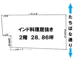 ■京急川崎駅 徒歩6分 2F 現況:インド料理店居抜き物件 【重飲食要相談、深夜営業不可】