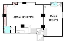 長堀橋駅 徒歩5分 1階路面店 43.51坪 分割可 【何業も可】