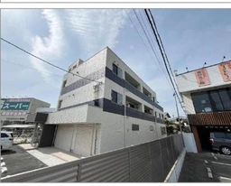 南摂津駅徒歩15分・府道沿い2026年4月完成の新築1階店舗（駐車3台込・約42.9坪）外観