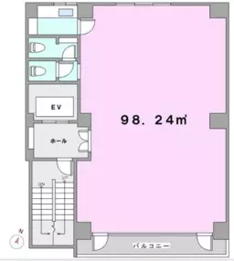 六本木駅 徒歩2分 3F  【飲食可】エアコン２台以上　ビルトインエアコン　エレベーター