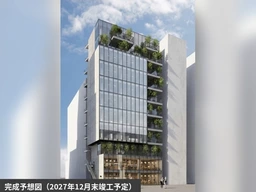 勝どき駅徒歩4分！2027年12月竣工の新築商業ビル1階 飲食・物販可 約38坪