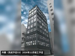 【新日本橋駅2分】2026年11月竣工の新築ビル1階店舗30坪｜軽飲食・物販・サービス可