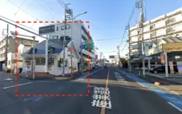 【蕨駅東口１５分】１〜２階４４坪。産業道路面する、サイン提出可能、駐車場７台可能。飲食相談可能外観